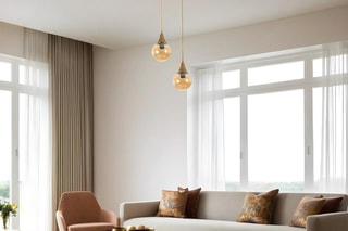 Suspension Afra 2 - Doré - 2 x 60 W