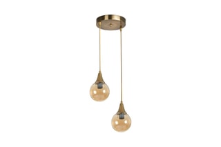 Suspension Afra 2 - Doré - 2 x 60 W
