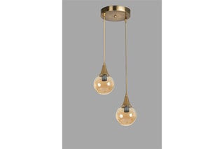 Suspension Afra 2 - Doré - 2 x 60 W