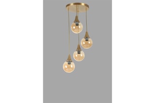 Suspension Afra - Doré - 4 x 40 W