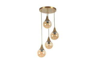 Suspension Afra - Doré - 4 x 40 W
