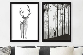 2 tableaux -  34 x 44 cm