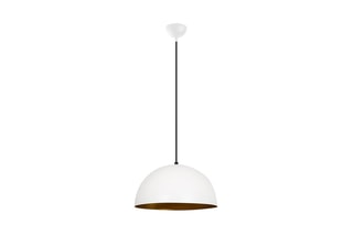 Suspension - Blanc et doré - 40 W