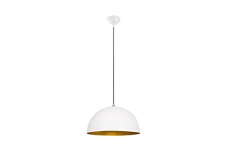 Suspension - Blanc et doré - 40 W