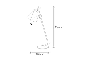 Lampe à poser - Noir - 100 W