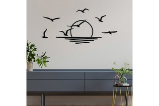 Décoration murale Spiaggia - Noir - 115 x 49 cm