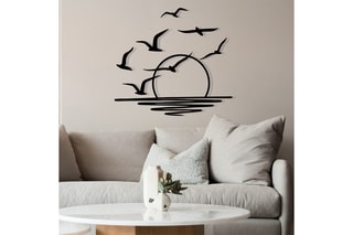 Décoration murale Spiaggia - Noir - 115 x 49 cm