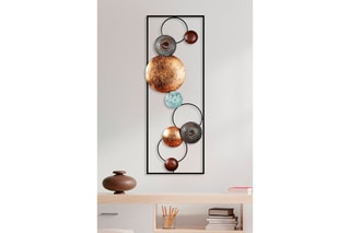 Décoration murale Textured - Noir - 90 x 32 cm