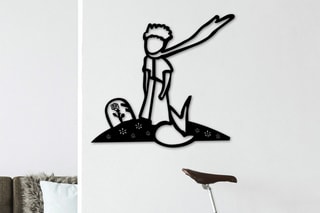 Décoration murale Le Petit Prince - Noir - 58 x 54 cm