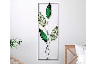 Décoration murale Timeyi 3 - Noir et vert - 32 x 90 cm