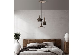 Suspension Tom - Marron foncé - 3 x 40 W