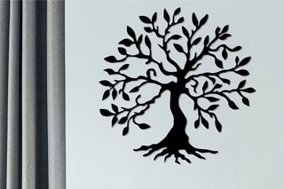 Décoration murale Tree  - 60 x 60 cm - Noir