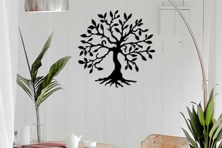 Décoration murale Tree  - 60 x 60 cm - Noir