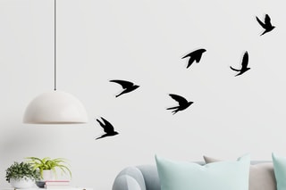 6 décorations murales - Noir