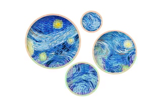 4 tableaux Vincent Van Gogh - 45 x 45 cm / 36 x 36 cm / 27 x 27 cm / 18 x 18 cm