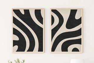 2 tableaux en MDF Aimé - 50 x 70 cm