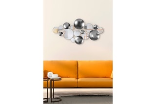 Décoration murale Lumos - 116 x 60 cm - Argenté