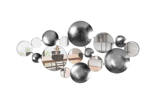 Décoration murale Lumos - 116 x 60 cm - Argenté