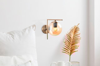 Applique murale - Cuivré et blanc - 40 W