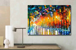 Tableau "Misty Mood in the Park" Leonid Afremov - 70 x 100 cm