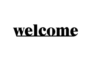 Sticker Welcome - Noir