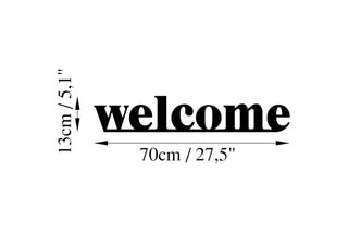 Sticker Welcome - Noir