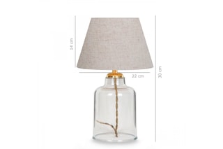 Lampe à poser Saglam - Crème - 40 W