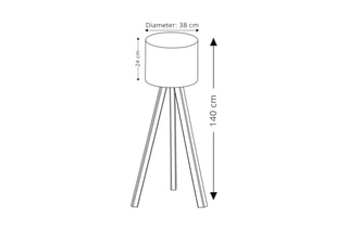 Lampadaire Simay - Doré - 60 W