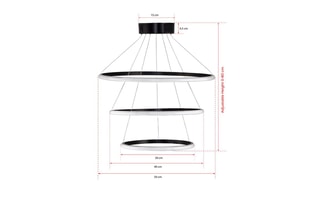 Suspension LED Ursae - Noir