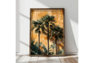 Peinture décorative encadrée en MDF Igor - 50 x 70 cm