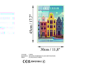 Tableau en verre trempé - 30 x 45 cm - Impression HD sur verre trempé