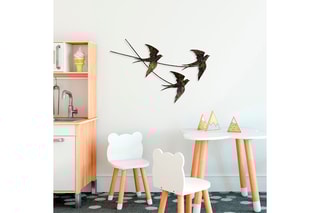 Décoration murale Wallow - Noir vieilli - 70 x 42 cm