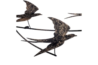 Décoration murale Wallow - Noir vieilli - 70 x 42 cm