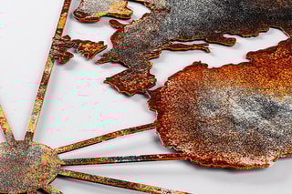 Décoration murale World Map Large - 120 x 60 cm - Marron