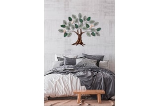Décoration murale - 92 x 117 cm - Marron et vert