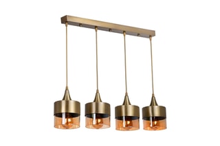 Suspension Sahra 4 Lü Sirali Sarkit Eskitme - Doré - 4 x 60 W