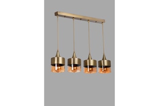 Suspension Sahra 4 Lü Sirali Sarkit Eskitme - Doré - 4 x 60 W