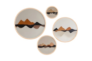 4 tableaux en bois - 45 x 45 cm / 36 x 36 cm / 27 x 27 cm / 18 x 18 cm