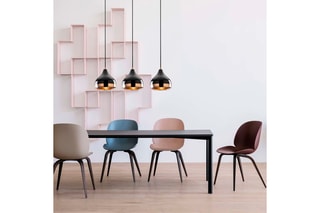 Suspension Yildo - Noir et cuivré - 3 x 40 W