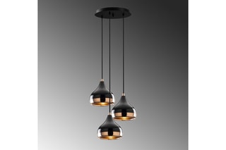Suspension Yildo - Noir - 3 x 40 W