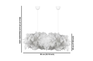 Suspension Serene - Blanc - 2 x 40 W