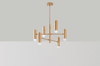 Suspension Gharib - Doré - 6 x 40 W