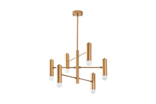 Suspension Gharib - Doré - 6 x 40 W