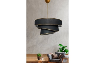 Suspension Couper - Noir et doré - 60 W