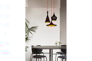 Suspension Elmas - Noir et cuivré - 3 x 100 W