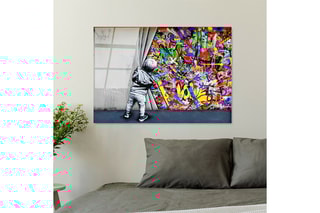 Tableau en verre trempé Bérénice - 100 x 70 cm