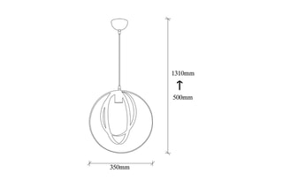Suspension Vaveyla - Noir - 100 W