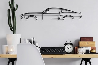 Décoration murale Ford Mustang Shelby, 1967 - Noir - 70 x 15 cm