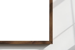 Peinture décorative encadrée en MDF Nicole2 - 50 x 70 cm