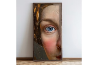 Peinture décorative encadrée en MDF Léandre - 60 x 120 cm